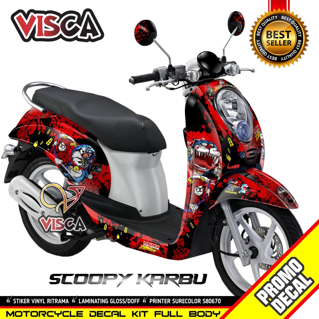 Decal Scoopy karbu Sticker Scoopy Karbu Stiker scoopy karbu full body
