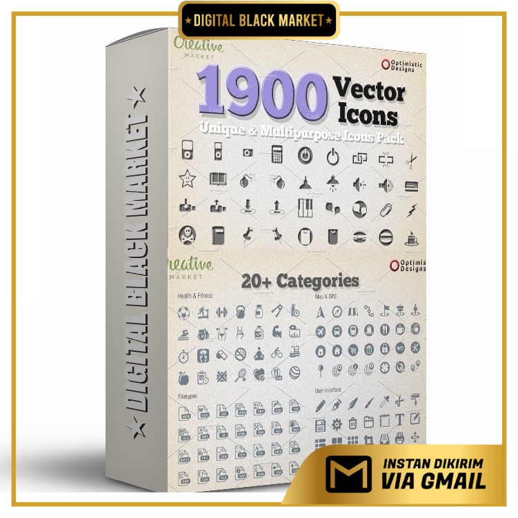 1900 Unique Vector Icons - Vector Designs