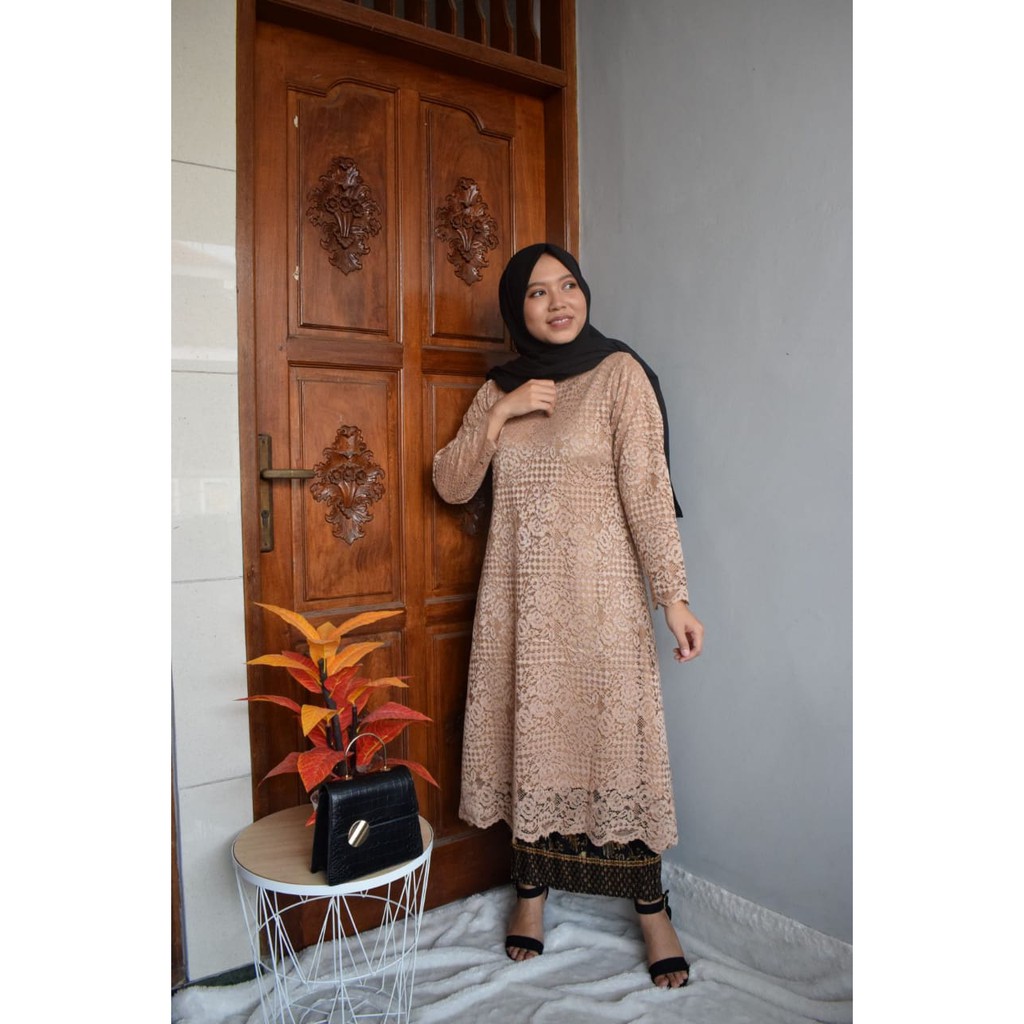 SET TUNIK BROKAT NO GLITER / SET TUNIK BRUKAT NON GLITER / SET TUNIK BROKAT JUMBO