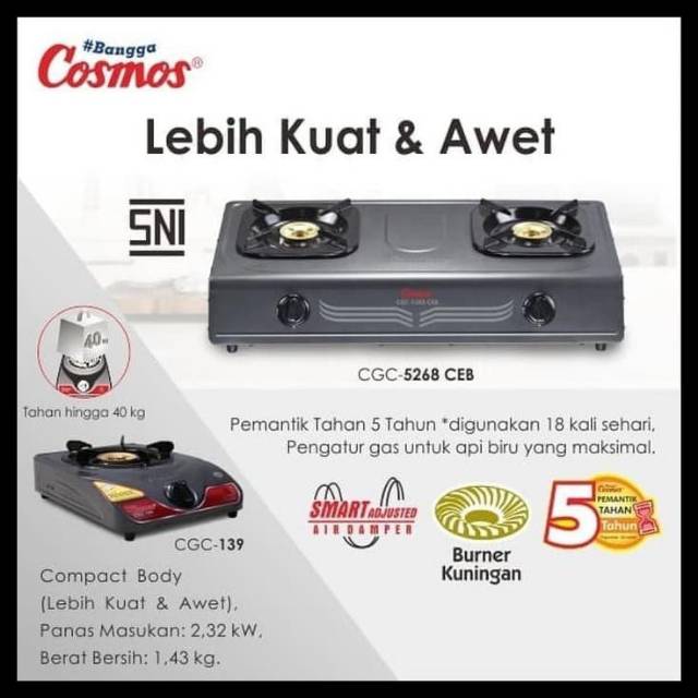Kompor Cosmos CGC-5268CEB