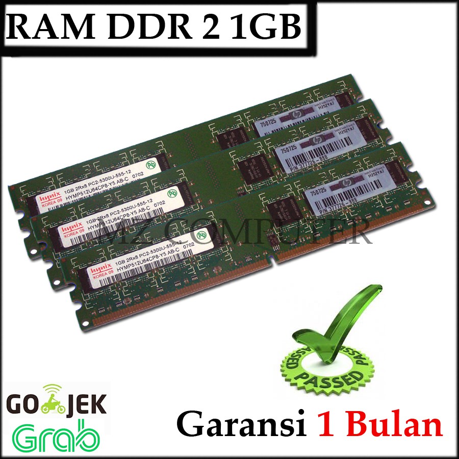 Ram Memory PC Ddr 2 1GB