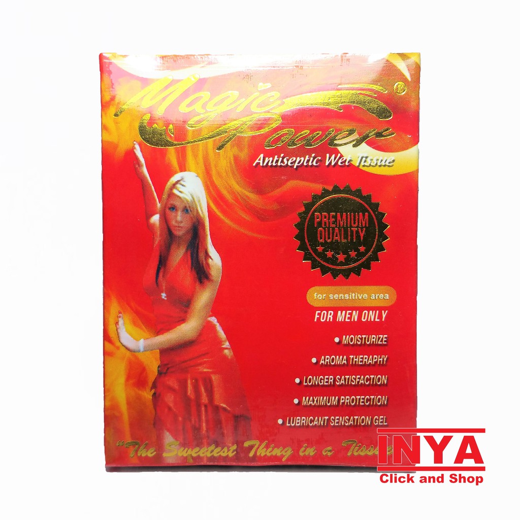 MAGIC POWER TISSUE CRIMSON DESIRE RED MERAH  isi 6 Sachet - Premium Quality