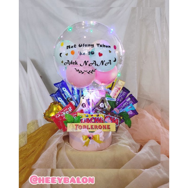 Kado/balon hot air/bouquet balon/balon ultah/buket bunga/balon ultah/balon snack/buket snack/bunga