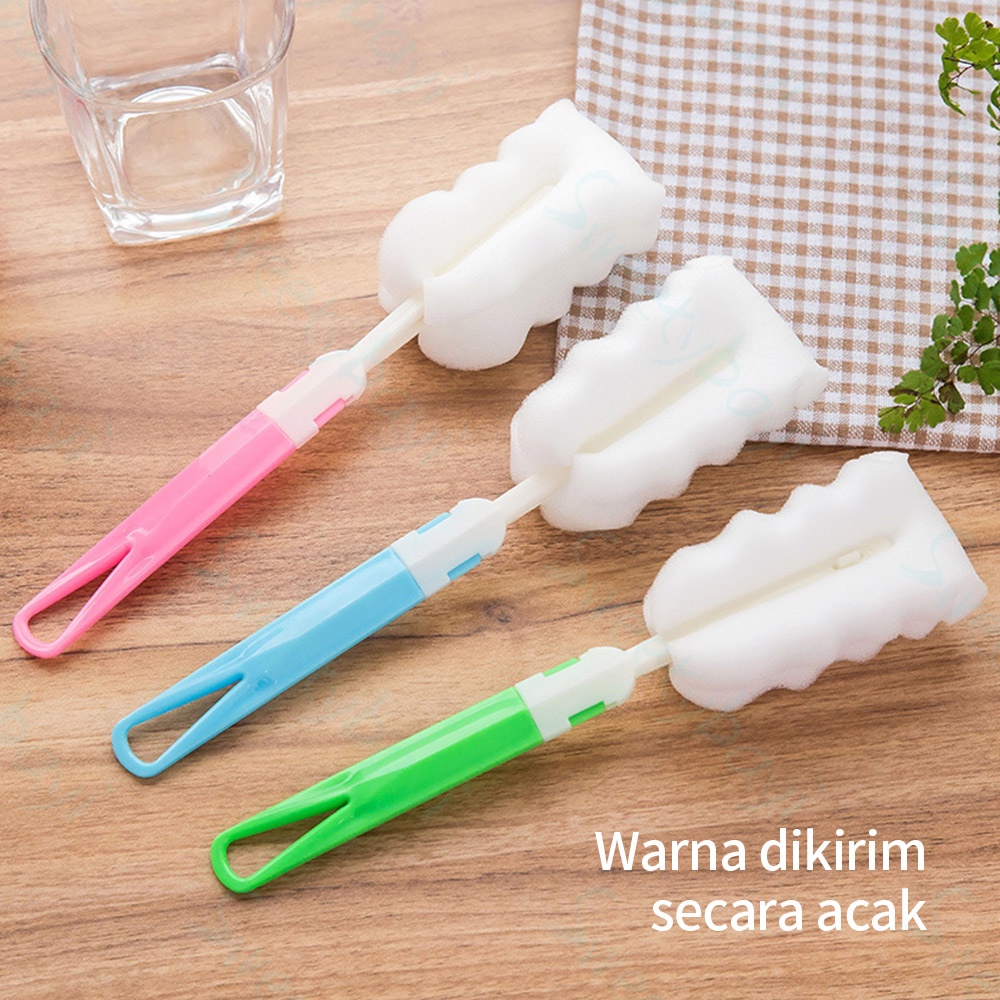 Sweetybayi Cleaner Sponge Sikat Botol / Spons tongkat pembersih botol / Gelas