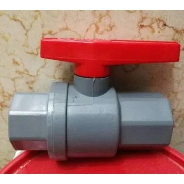 BALL VALVE PVC 1" STOP KERAN PVC 1 " / STOP KRAN 1 INCH PLASTIK