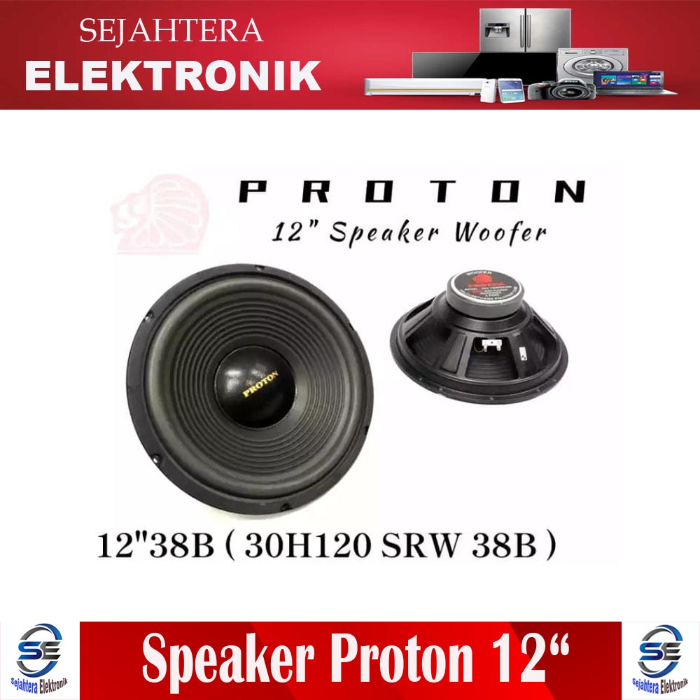 SPEAKER WOOFER PROTON 12 INCH 30H120 SRW 30B 350 WATT-SEJAHTERA ELEKTRONIK