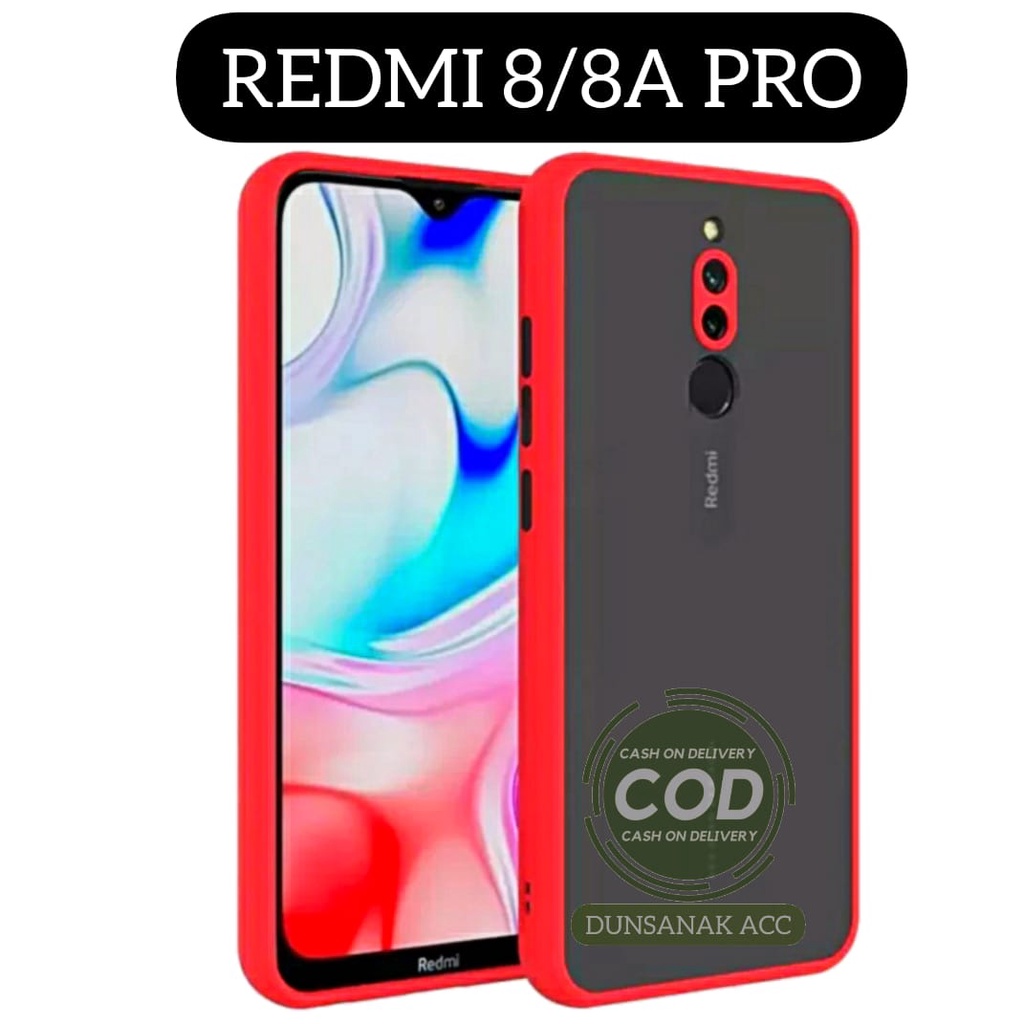 CASING HANDPHONE DOVE ( XIAOMI REDMI 8/8A PRO ) SOFTCASE RUBBER CRACK COLOR CASE FROSTED FUZE DOVE P