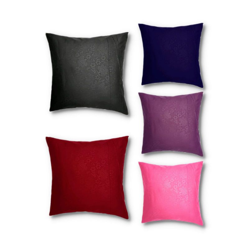 SARUNG BANTAL SOFA POLOS EMBOS ANEKA WARNA UKURAN 40 X 40 CM