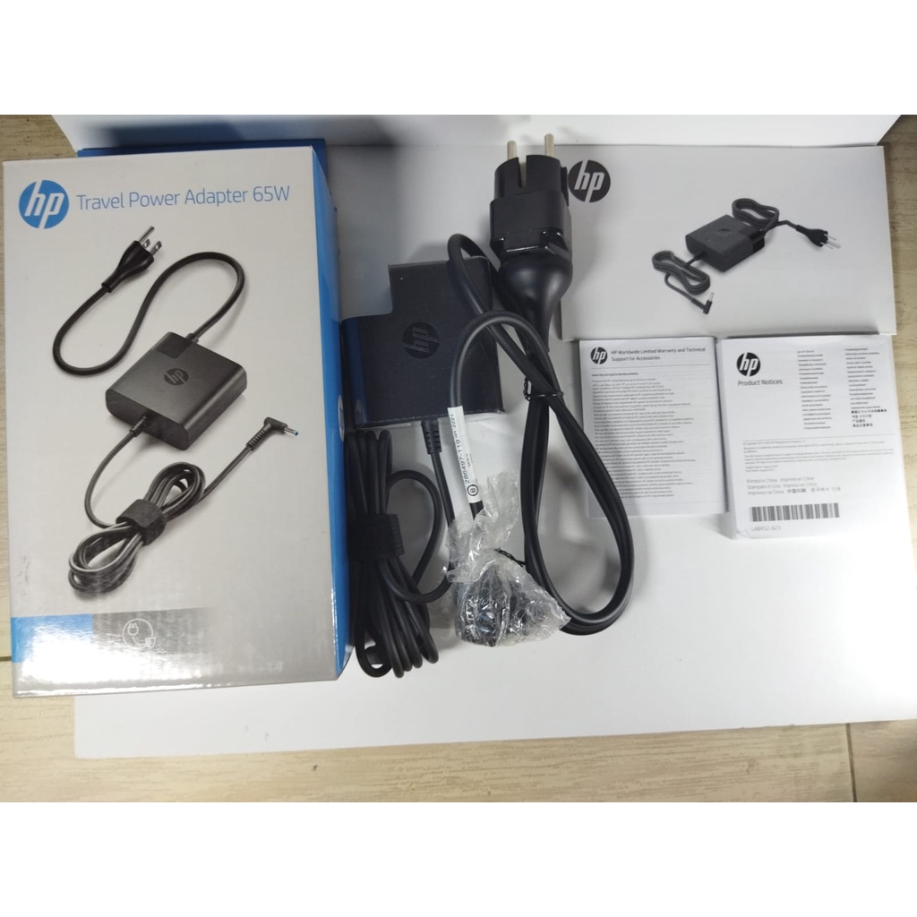 Adaptor Charger Laptop HP Travel Power 65W X7W51AA Genuine Original