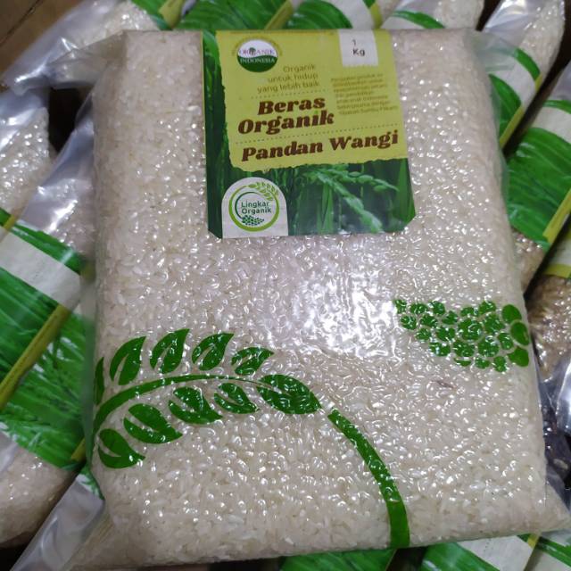 [ORGANIK] BERAS PANDAN WANGI | Beras Lingkar Organik | MPASI | Kemasan Vakum 1 Kg