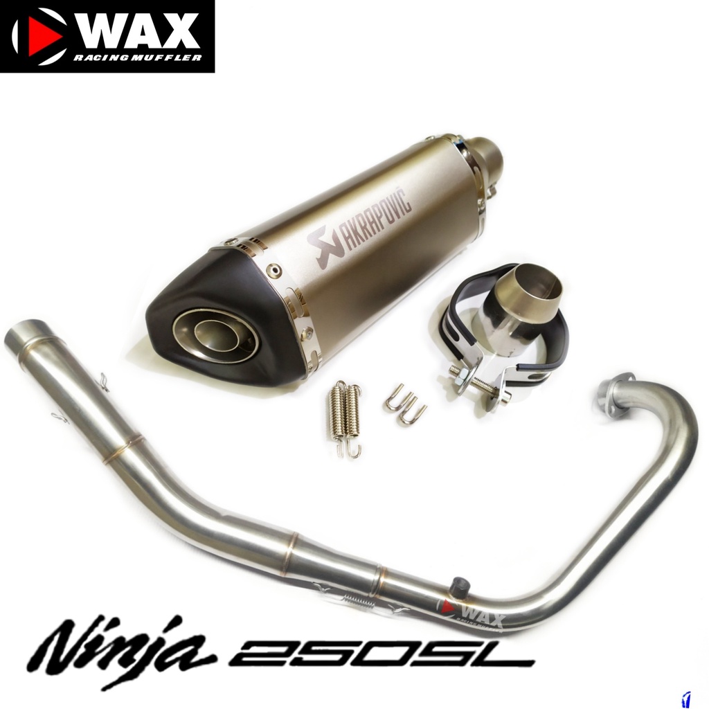 KNALPOT AKRAPOVIC IMPORT FOR KAWASAKI NINJA 250 SL RR MONO FULL SYSTEM