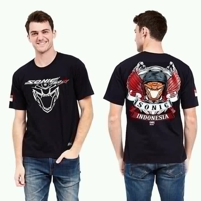 Kaos SONIC Bisa BAYAR DITEMPAT / COD Tshirt Honda Sonic Baju Bikers Sonic Kaos Motor Sonic Terbaru