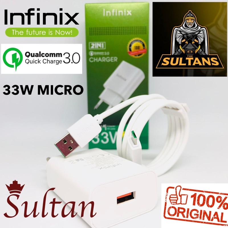 CHARGER / TC / CASAN INFINIX 33W FAST CHARGING ORI 99% MICRO &amp; TYPE C PACKING IMPORT/Charger Infinix Fast Charging 3A 33W ORIGINAL Micro USB