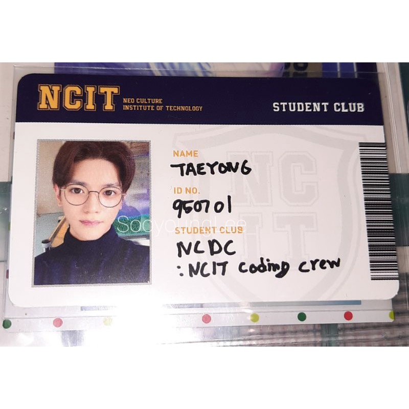 Ready ID Card NCIT Taeyong