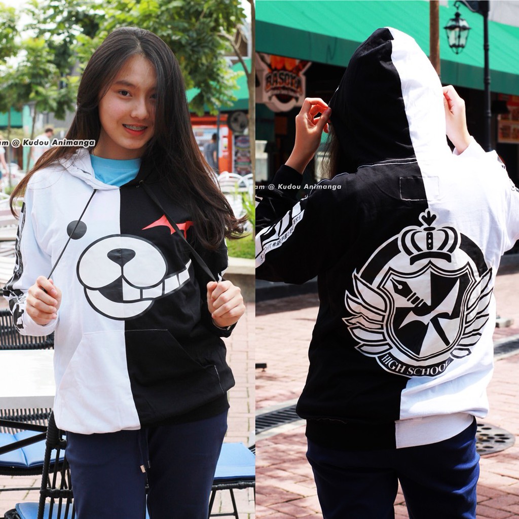 Sweater Monokuma Danganronpa Bahan Cotton Combed 24s