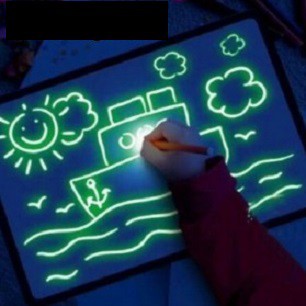 

J26009 Papan Menggambar Ajaib Anak Glow In The Dark Gambar Bersinar