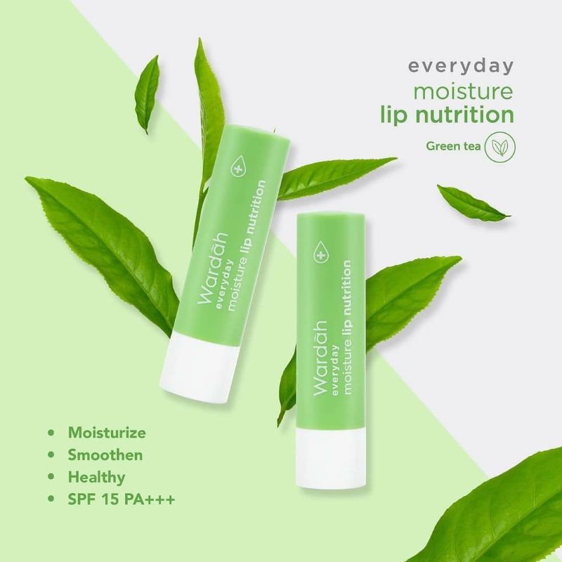 WARDAH EVERYDAY MOISTURE LIP NUTRITION / GREENTEA/ HONEY