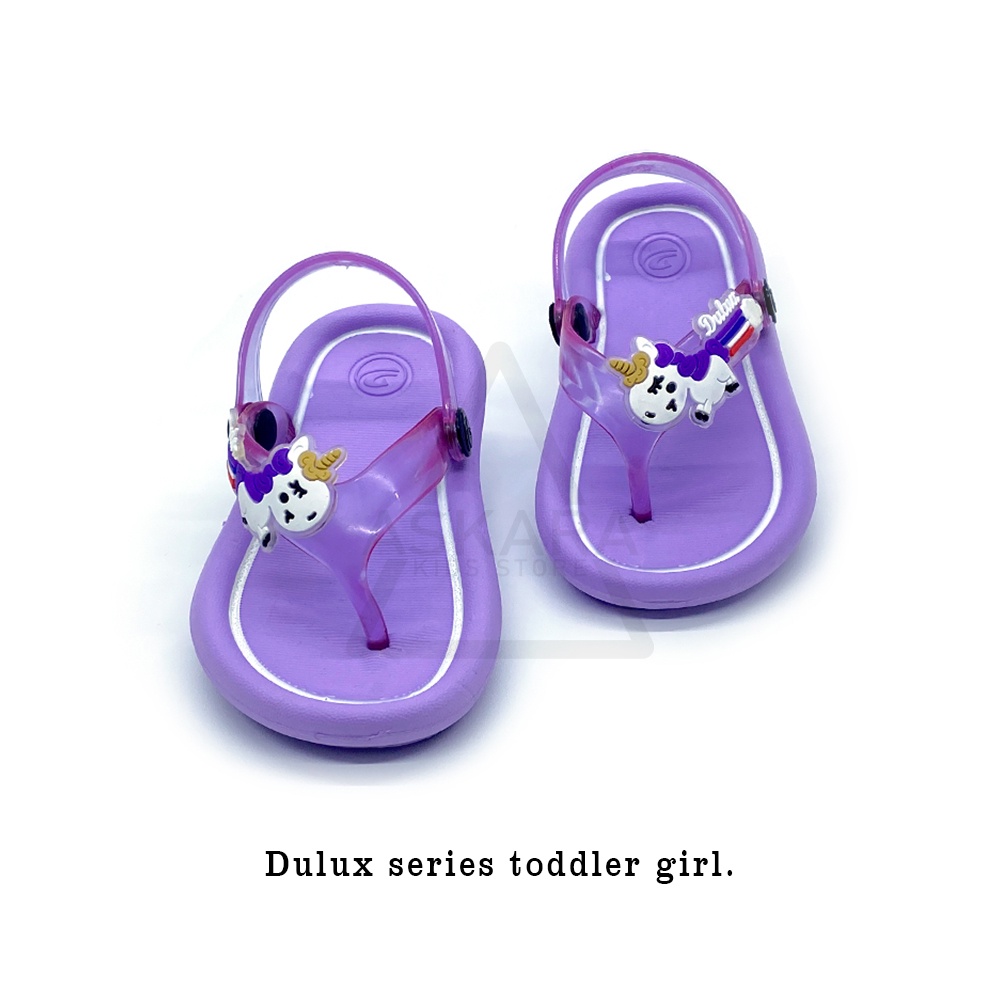 AKS - New Sandal Anak Perempuan Jepit Tali Belakang Model Unicorn Terbaru 1 - 3 Tahun COD