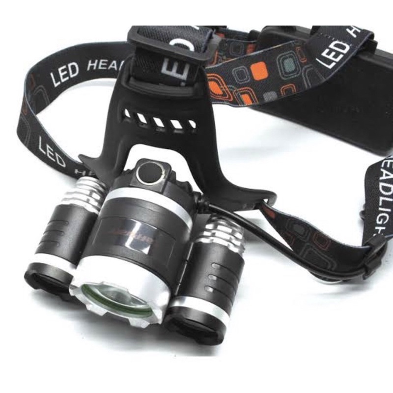 Senter kepala Headlamp 3 in 1 - 3 LED serbaguna