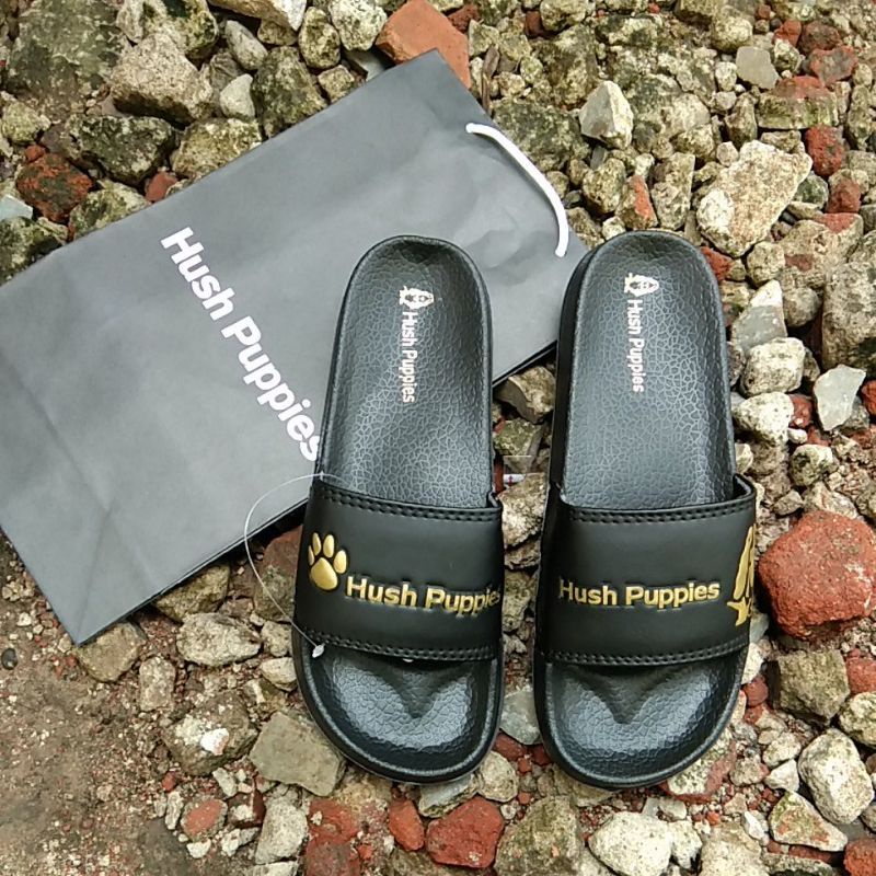 Sandal slide on pria wanita hush puppies// sandal santai