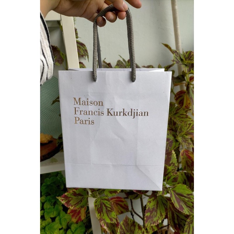 authentic paper bag mfk maison francais kurkdjian