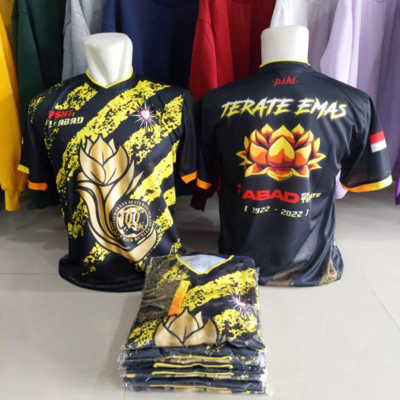 Kaos Jersey Psht Spesial 1 Abad Terate Emas