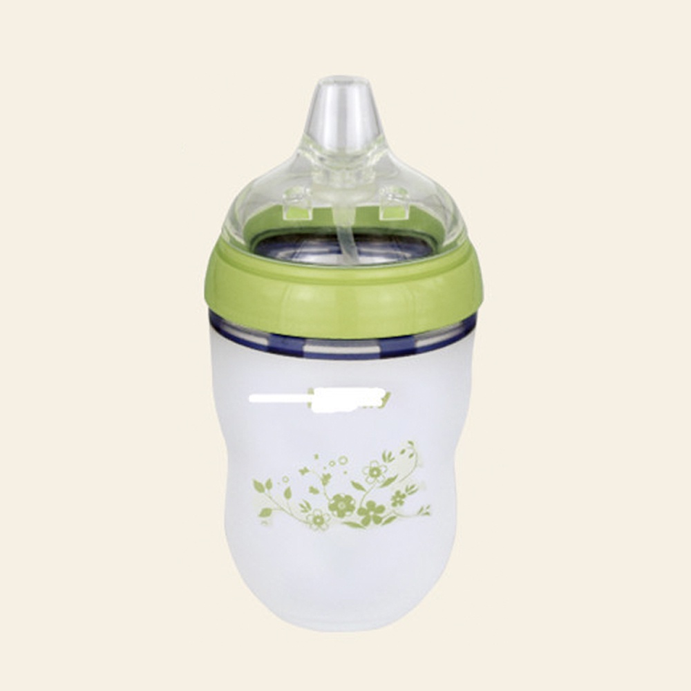 Dot Botol Susu Bayi Dengan Sedotan Kompatibel Boto Pigeon Avent  Botol Susu Pengganti Model Leher Lebar 150ml 250ml