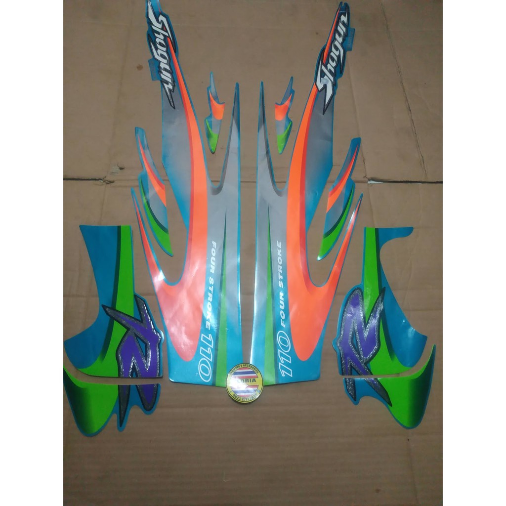 Striping List Body Shogun 110 R Tahun 2001- Hijau