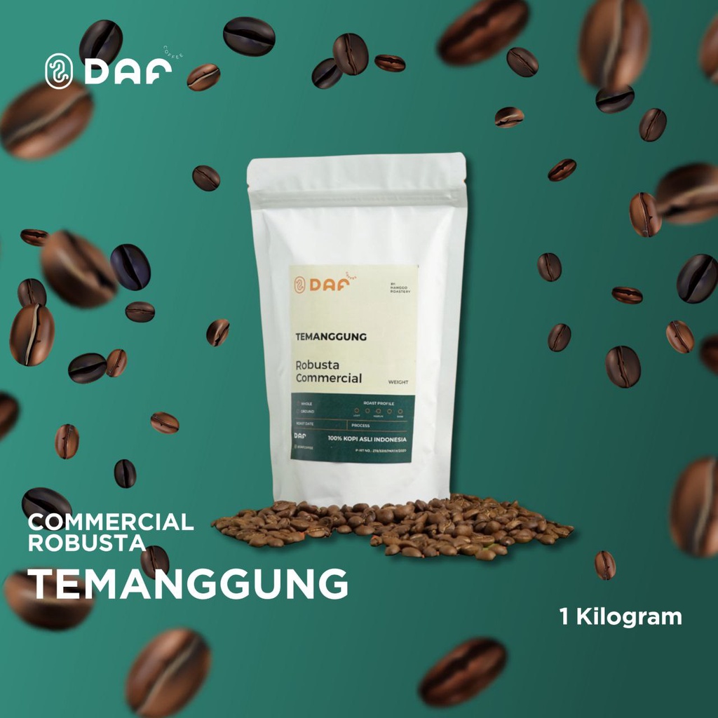 

Kopi Robusta 1kg Bubuk Medium/Dark Coffee Coklat/Hitam BUBUK SUPER HALUS