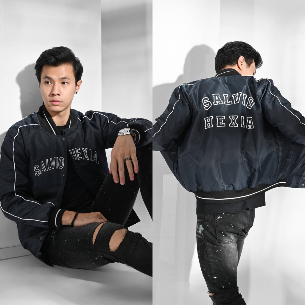 JAKET PRIA - JAKET BOMBER PRIA - JAKET VARSITY - JAKET SALVIO HEXIA-3