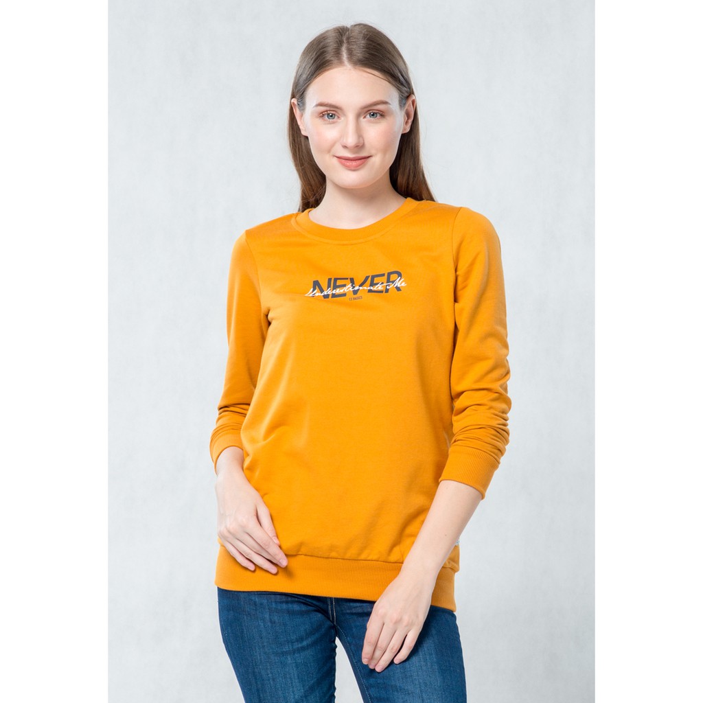 

C2 Lailie Yellow Sweater Dengan Print