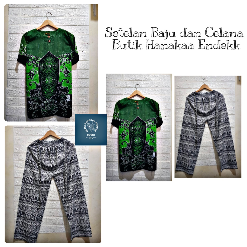 Set/Setelan Baju dan Celana Etnik Gala Pria/Wanita (Unisex)