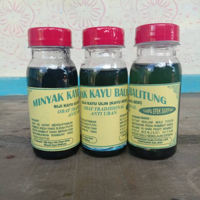 Minyak Kayu Balitung Biji Ulin. Minyak Rambut Anti Uban Menghitamkan Rambut. Asli Kalimantan.