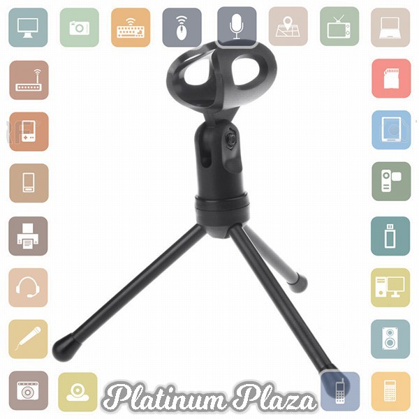 TaffSTUDIO Mikrofon Kondenser Studio dengan Stand - SF-666 - Black`60P825-