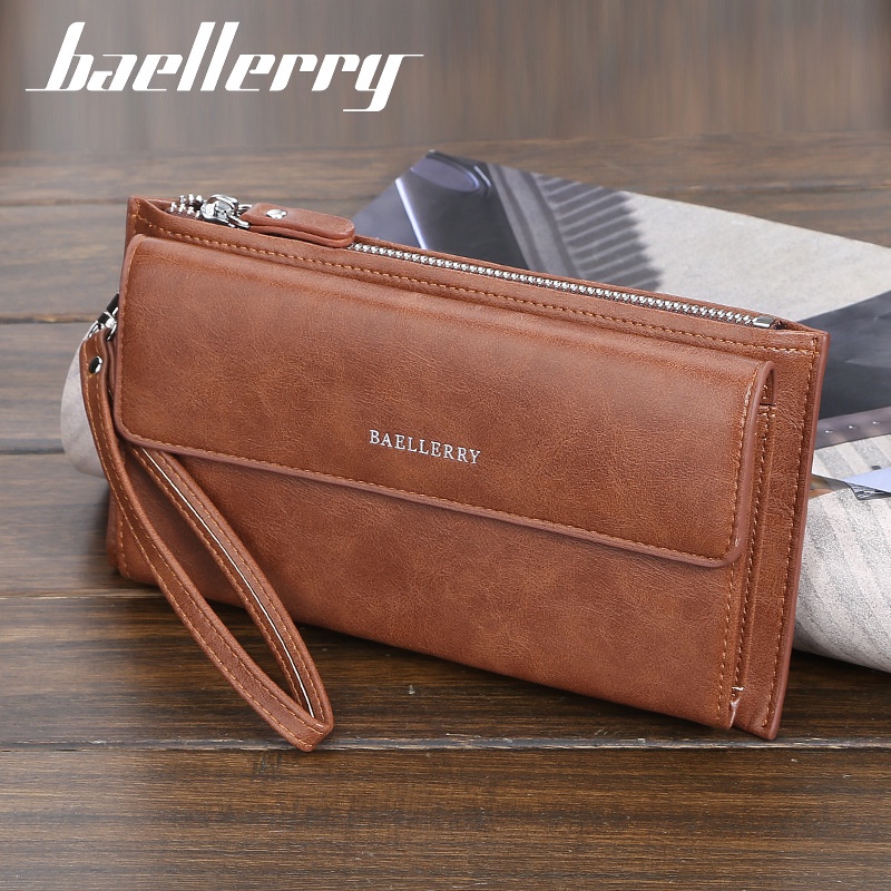 BAELLERRY S5518 Clutch Pria Bahan Kulit PU Leather Premium WATCHKITE WKOS