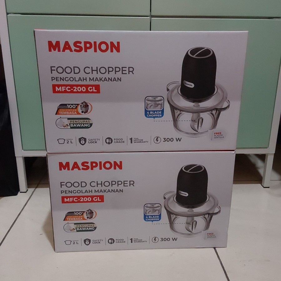 MASPION MFC 200 GL FOOD CHOPPER BLENDER PENCACAH MAKANAN BUMBU DAGING