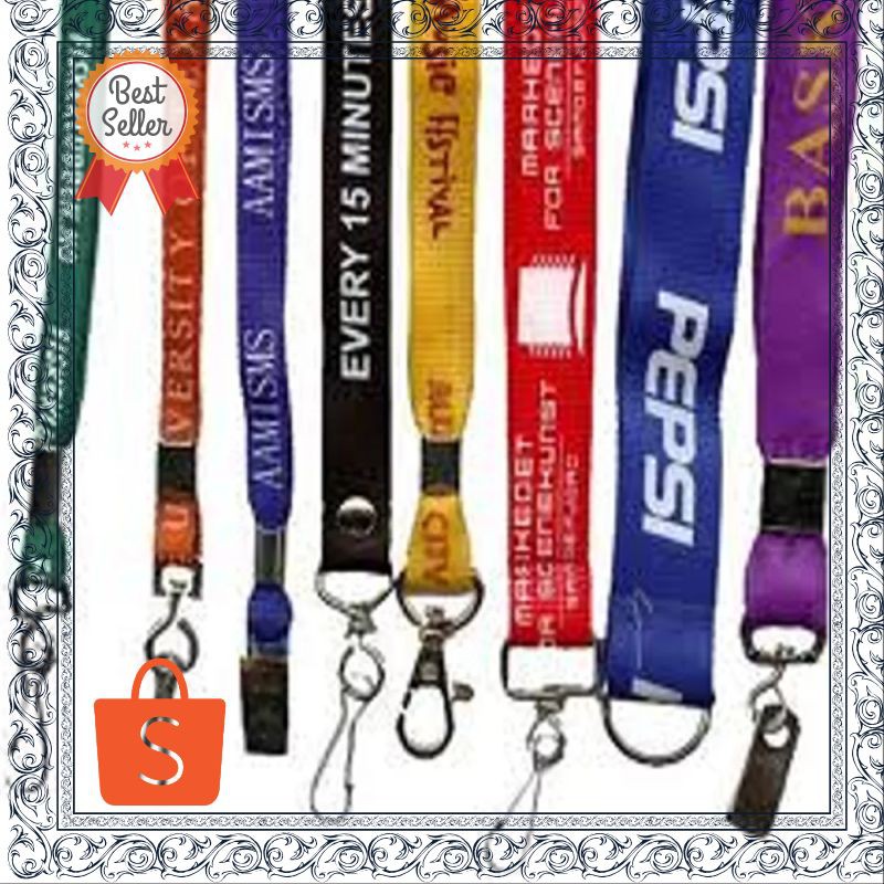 

Termurah Pembuatan Tali Id Card Klip HP Tali Lanyard Sablon Terhot