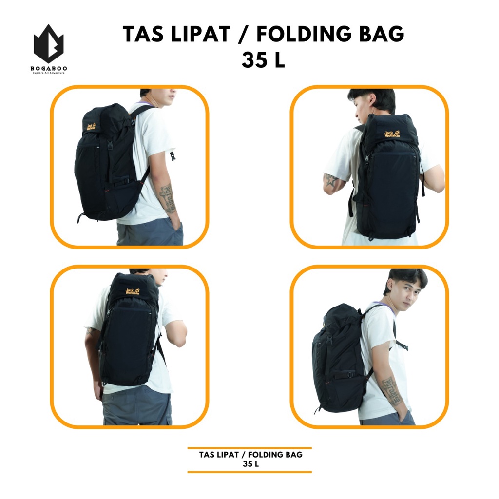 Tas Lipat 35 Liter Thilum  Tas Ransel - Tas Hiking - Tas Belanja - keril lipet jws 35 L - tas carrier lipat