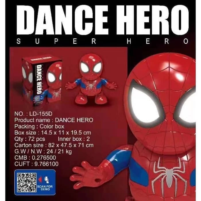 AM -  DANCE DANCING ROBOT SPIDERMAN - ROBOT AVENGERS SPIDERMAN