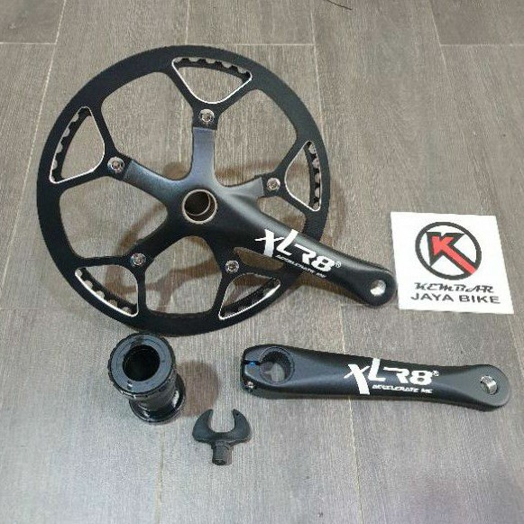 Crank set Single XLR8 HT2 53T Full Alloy Hitam