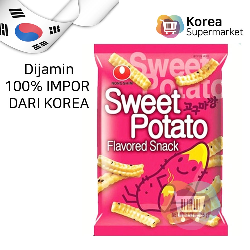 Nongshim Sweet Potato Chips 55gr gram / Cemilan Snack Korea