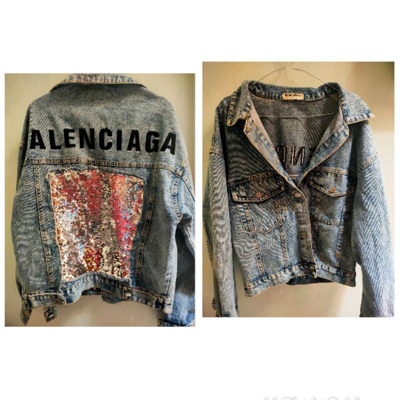 balenciaga jaket jeans