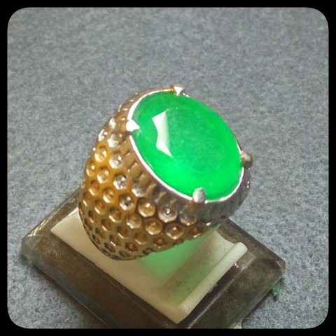 CINCIN BATU AKIK PERMATA NATURAL ZAMRUD ZAMBIA RING ISTIMEWA TERMURAH BUKAN JUAL BAHAN / ROUGH