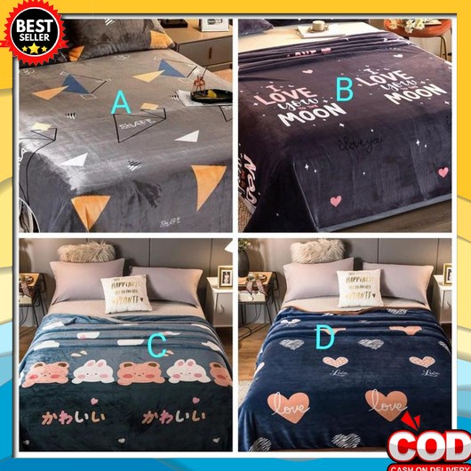 Selimut Halus 180X200 Tebal Balmut Bantal Selimut Polos Dewasa Murah 150X200 Lembut JZ68 Selimut Bul