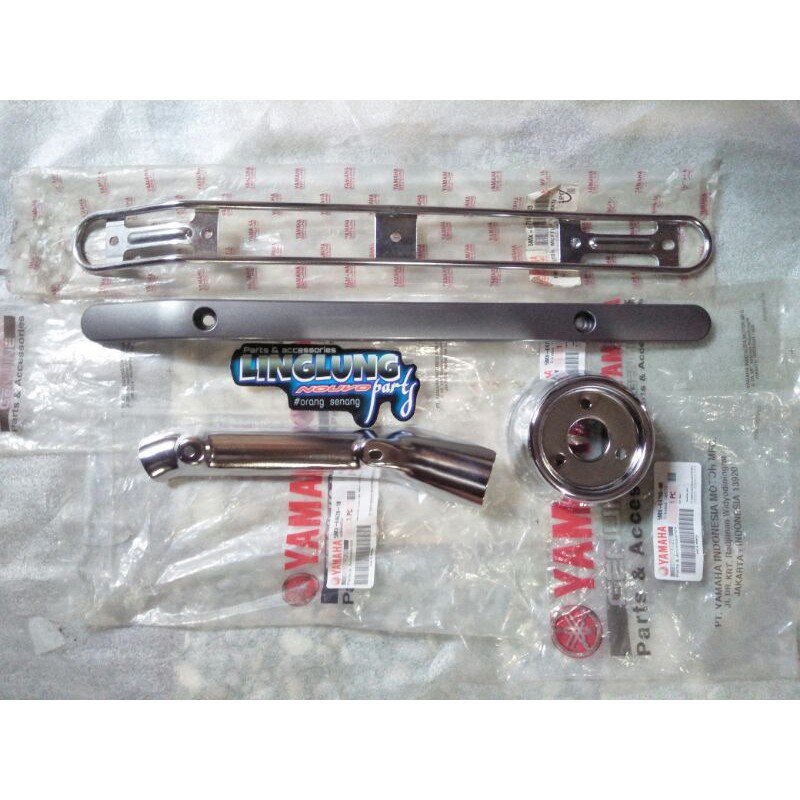 Cover tameng knalpot sporty nouvo lele fullset original yamaha