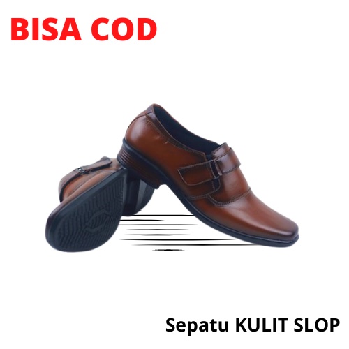 Sepatu Kulit Pria Kantor Jahitan Rapi dan juga Awet