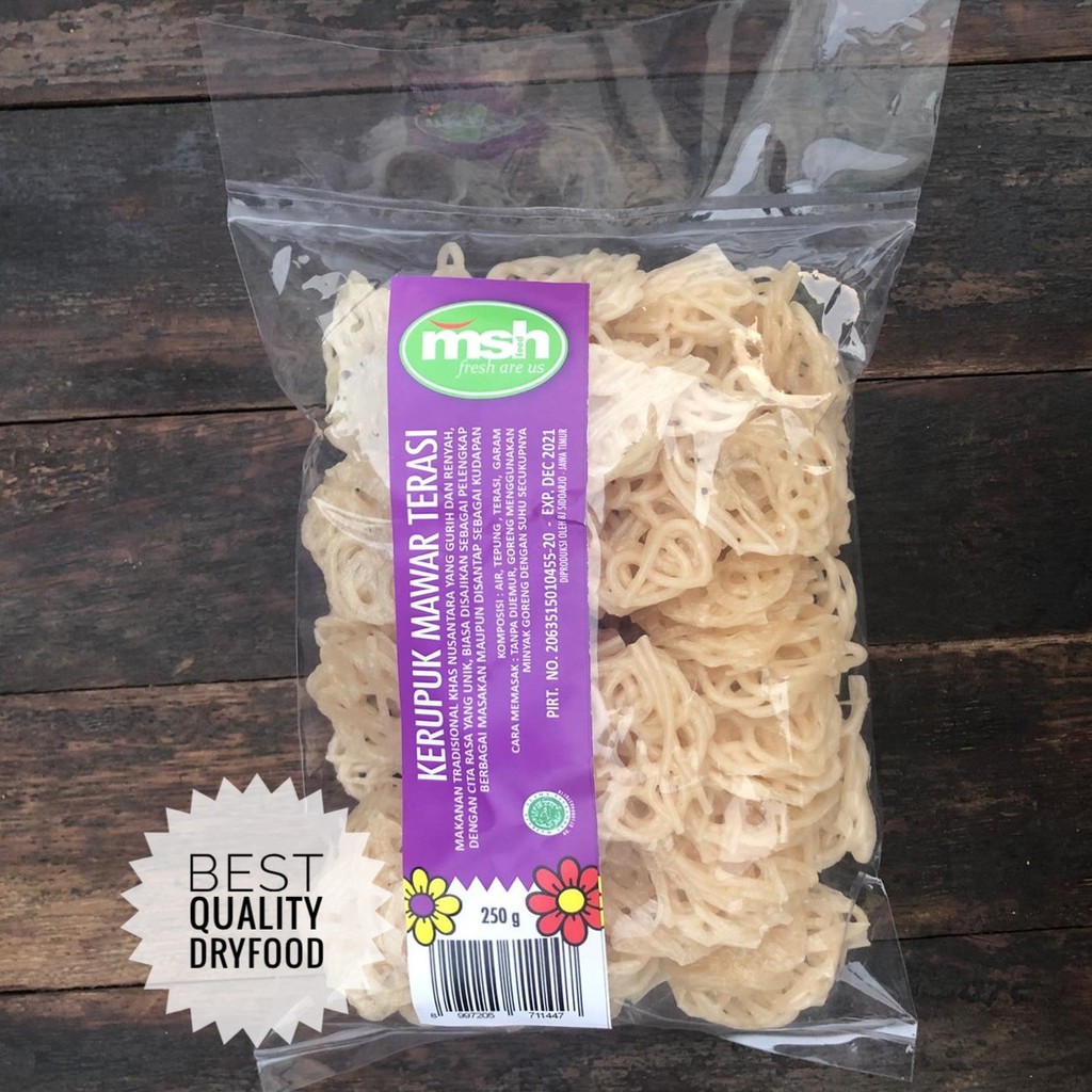 

Kerupuk Mawar Terasi 250 Gr