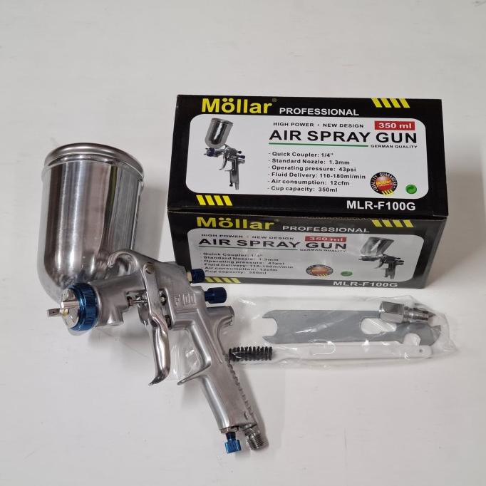 SPRAY GUN F100 Tabung Atas 350mm Merk MOLLAR Termurah