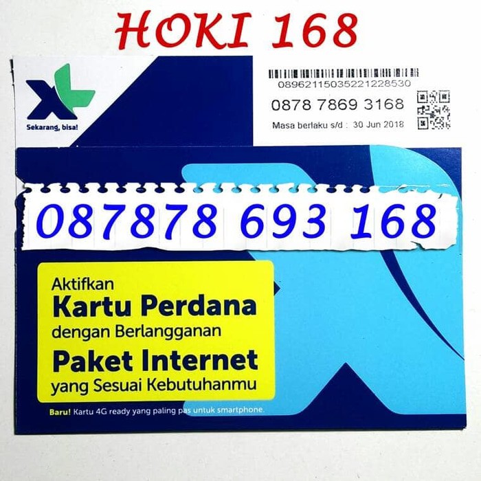 Perdana Nomor Cantik XL 4G Murah ABAB HOKI 0878 7878 168