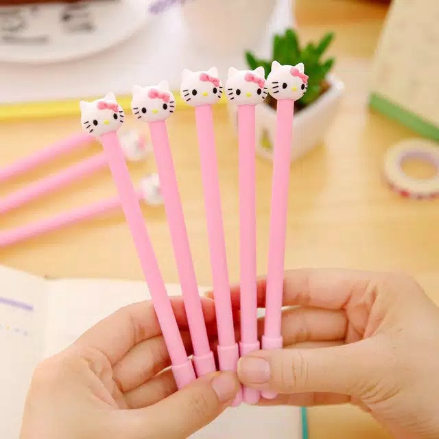 

PULPEN KARAKTER KEPALA 3D HELLO KITTY CUTE - BALLPOINT BOLPEN PENA KARTUN KEPALA KUCING LUCU